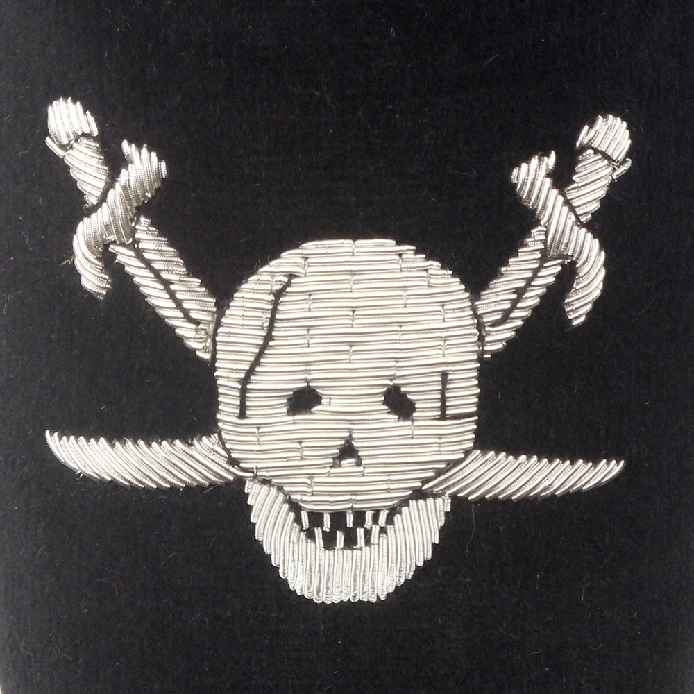 Pirate Embroidered Velvet Slipper