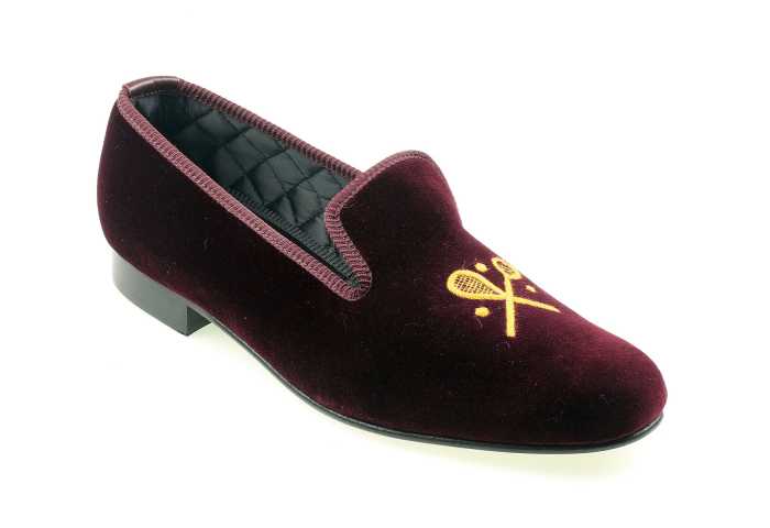 Racquet Club of Chicago Velvet Slippers