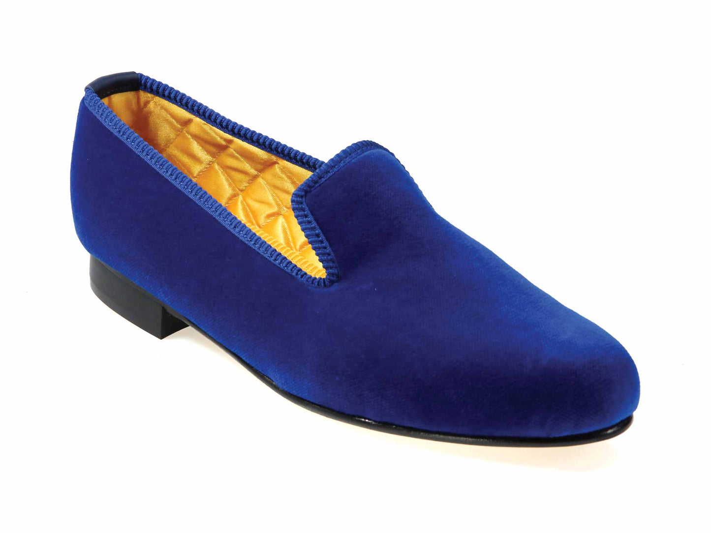 Luxury Royal Blue Velvet Albert Slipper