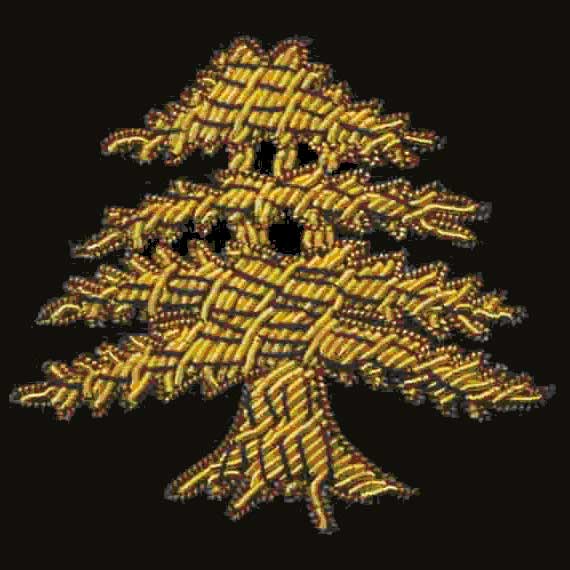 Cedar Tree Embroidered Velvet Slipper