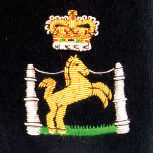 Regimental Velvet Slippers III close Royal Horse Troop
