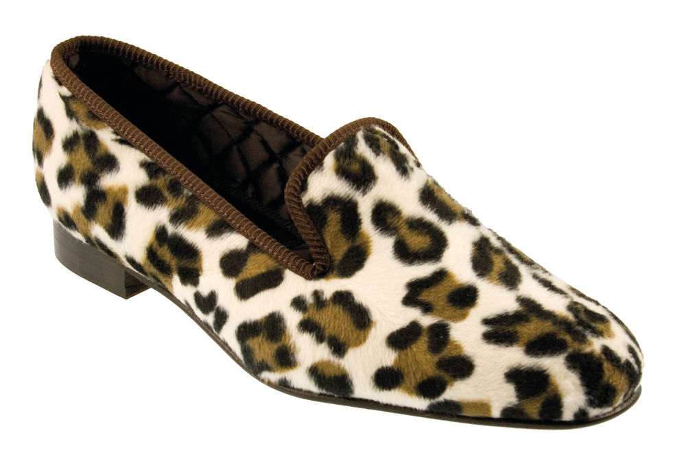 Cream Leopard Slippers