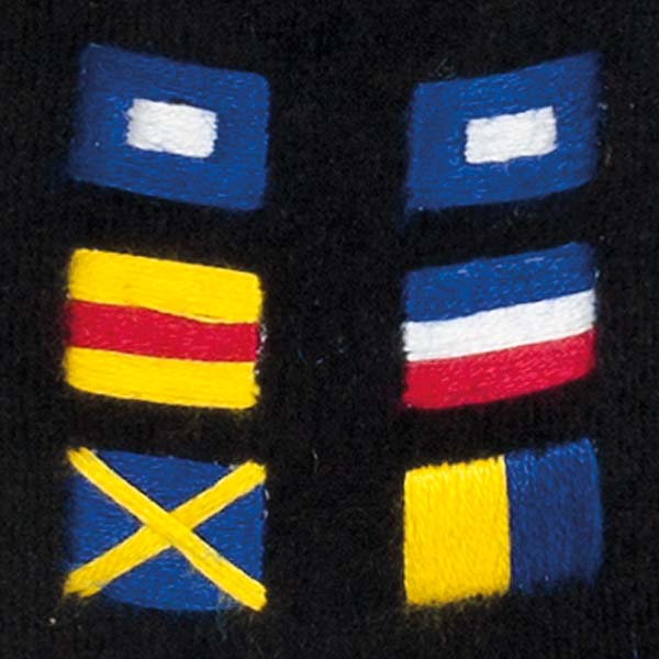 England Expects Motif Embroidered Velvet Slipper Close-up