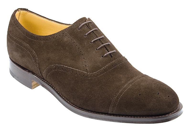 Harris Chocolate Suede Half Brogue – Shipton Heneage