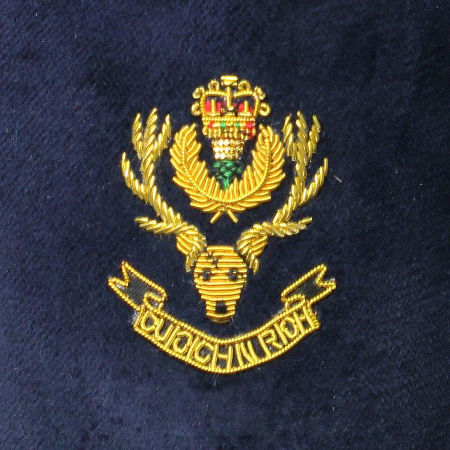 Regimental Velvet Slippers XVI close Highlanders