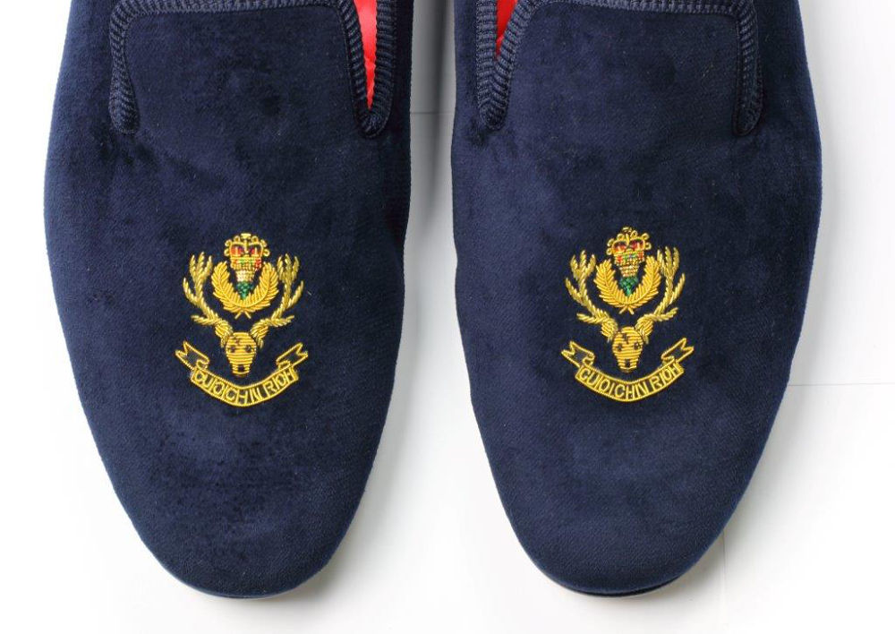 Regimental Velvet Slippers VII