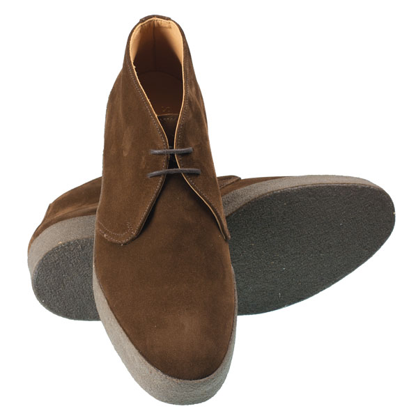 Men's Snuff Suede Hi-Top Chukka Boot Pair
