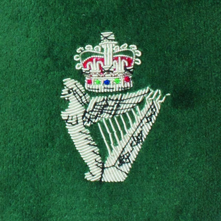 Regimental Velvet Slippers IV close Royal Irish