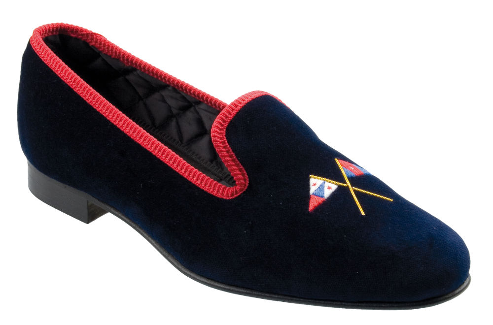 Club and Society Velvet Slippers