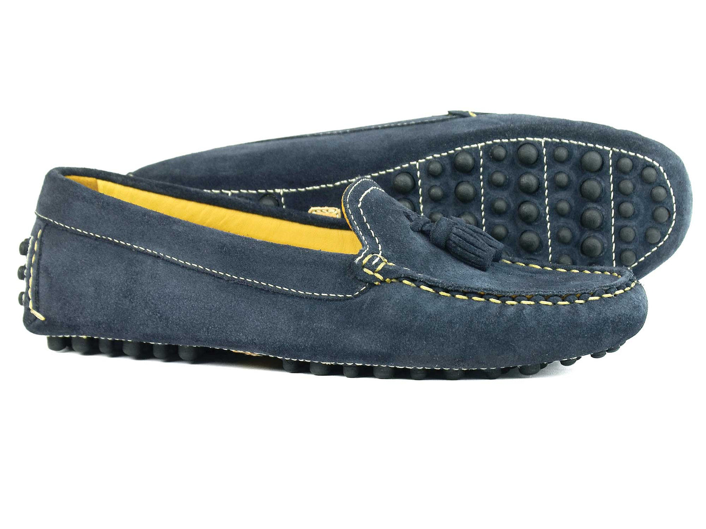 Salcombe Ladies Navy Suede Driving Loafers