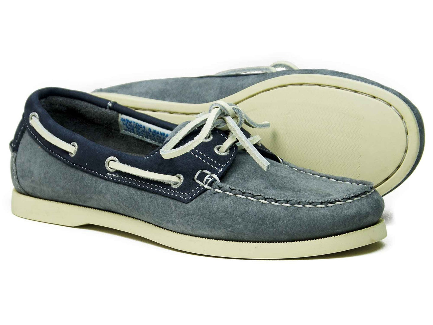 Sandusky Mens Grey Indigo Deck Shoe