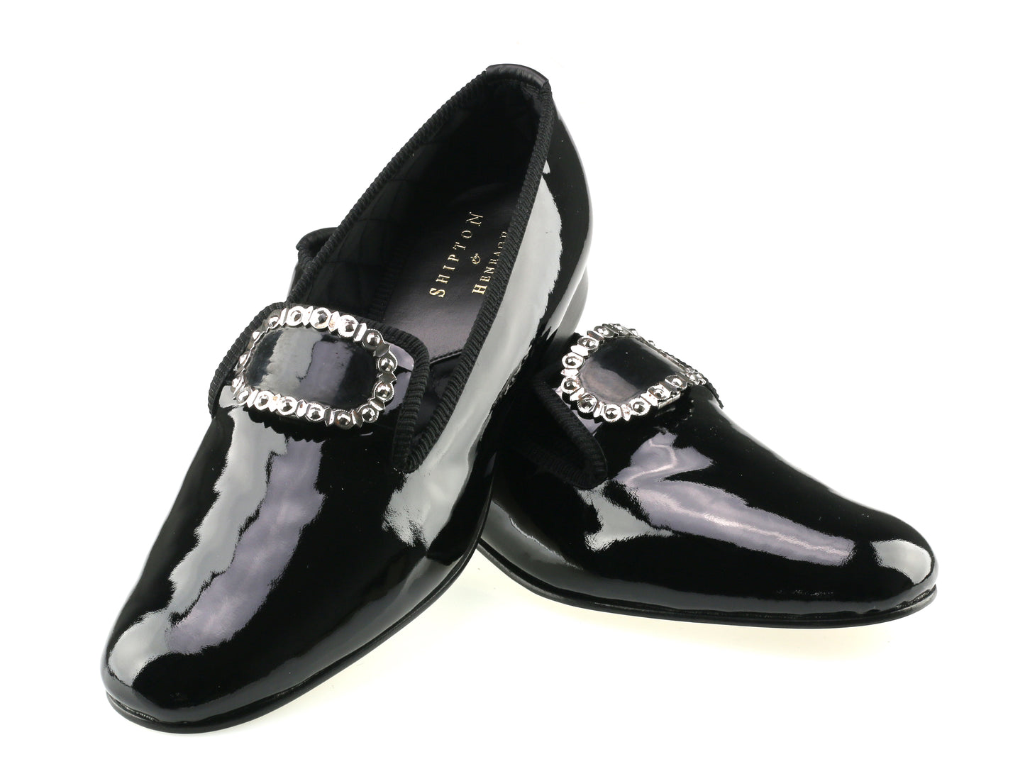 Black Patent Shrieval Dress Shoes Pair 2