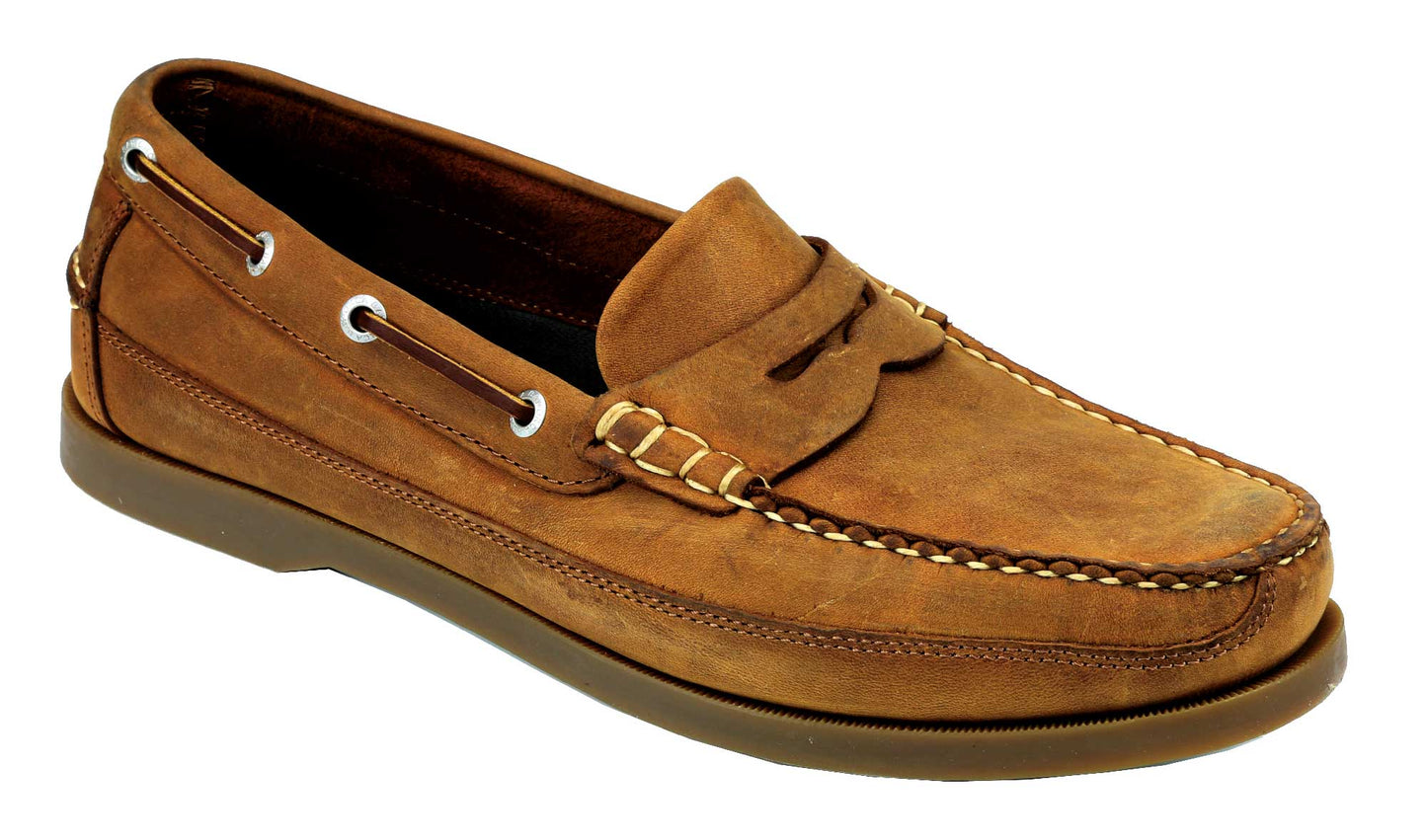 Sloop Mens Sand Nubuck Deck Shoe