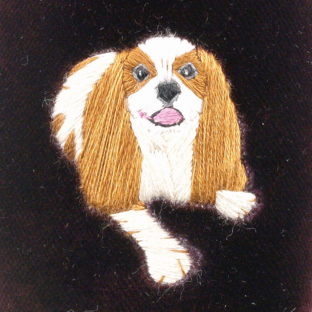 Spaniel Motif Close