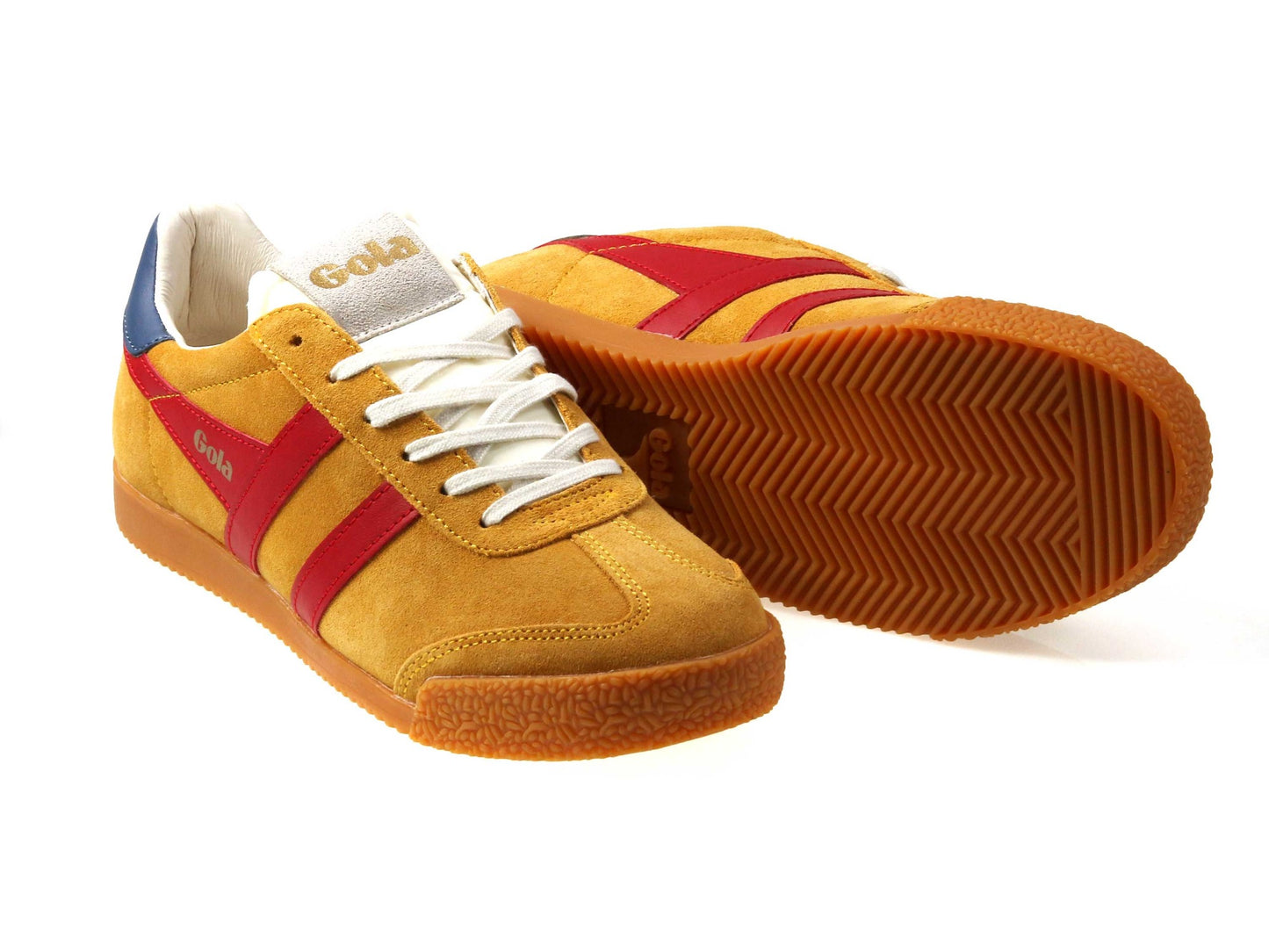 Elan Ladies Sun Deep Red Suede Classic Trainers