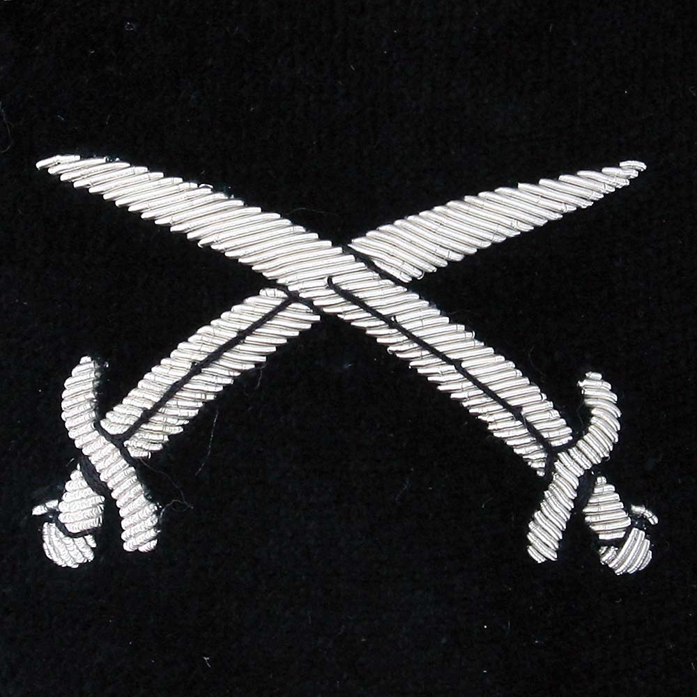 Cutlasses Embroidered Velvet Slipper