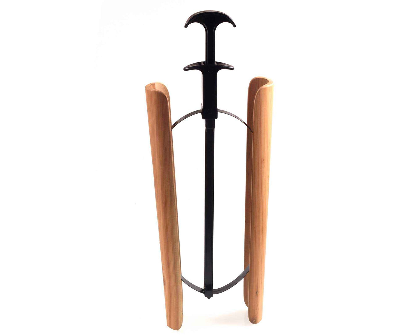 1 Pair Tall Cedar Wood Boot Shaper with Handle and Spring