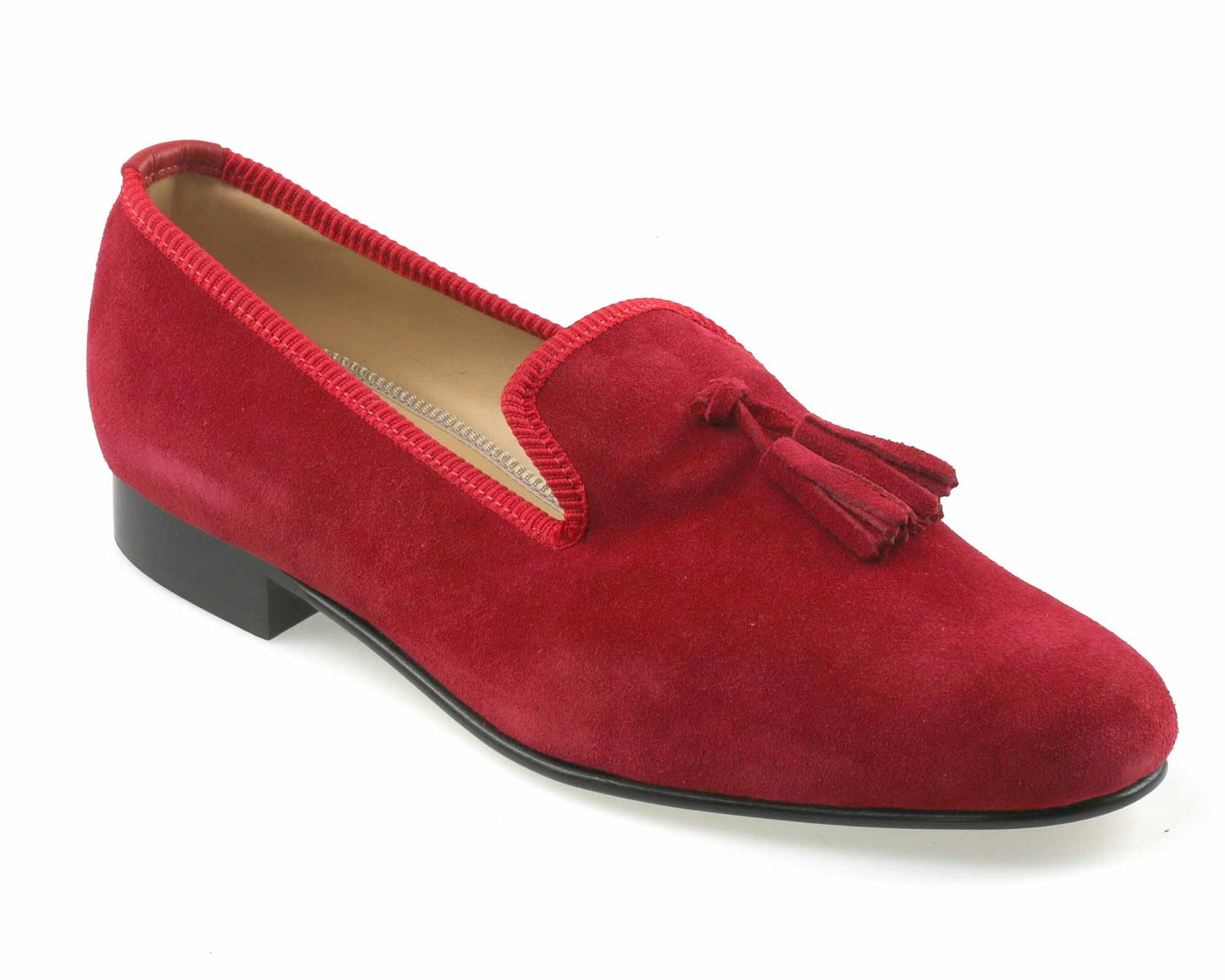 Mens Red Suede Grecian Slippers