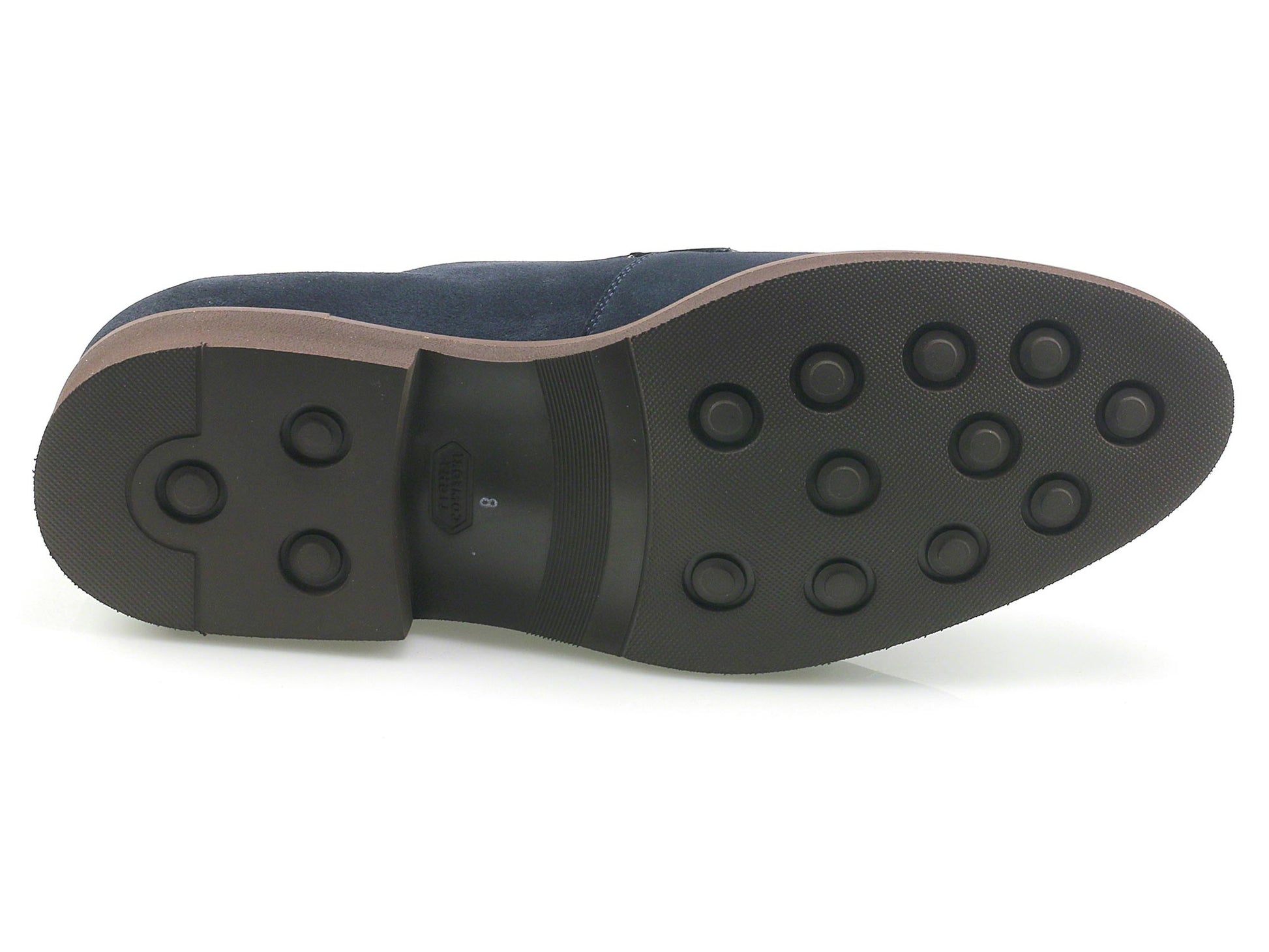 TAY - Mens Blue Suede Summer Derby Rubber Sole