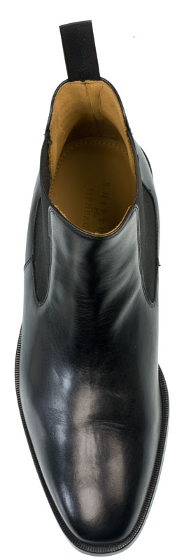 Test Black Chelsea boot Top Down