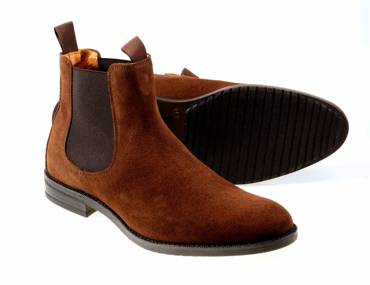 TWICKENHAM Mens and Boys Chocolate Brown Suede Chelsea Boot