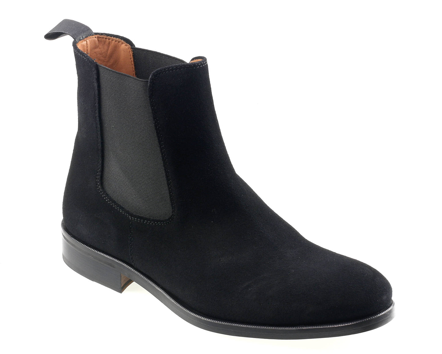 Trent Mens Black Suede Chelsea Boot UK 6.5