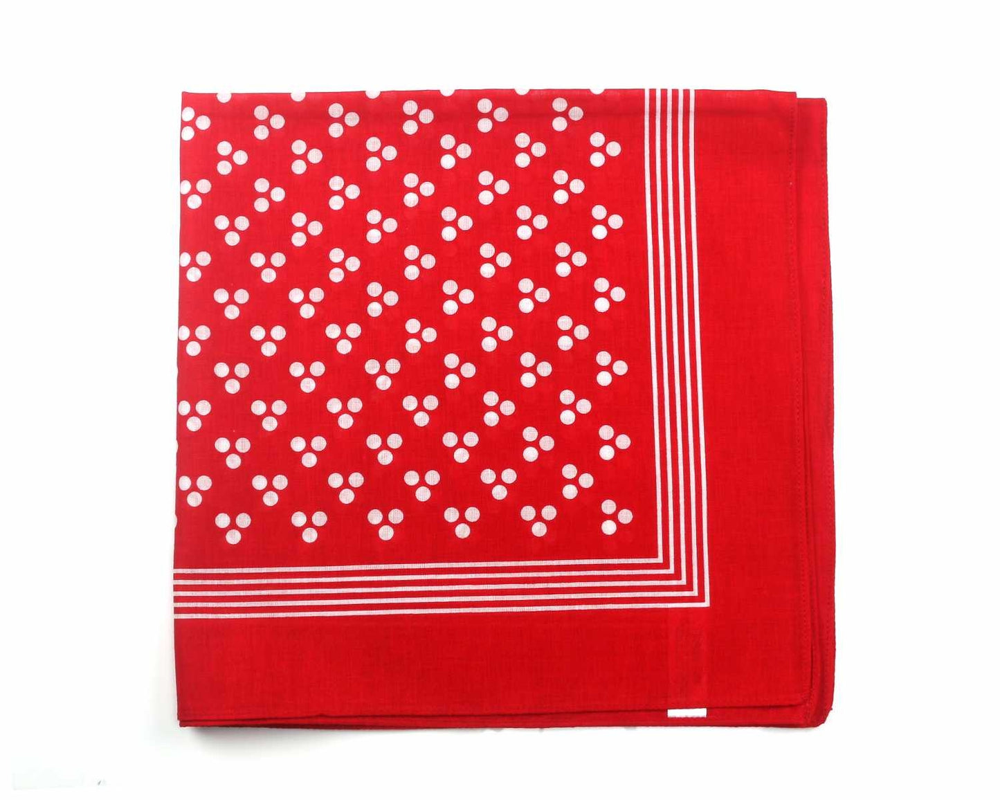 Red with White Spots Giant Cotton Hankies