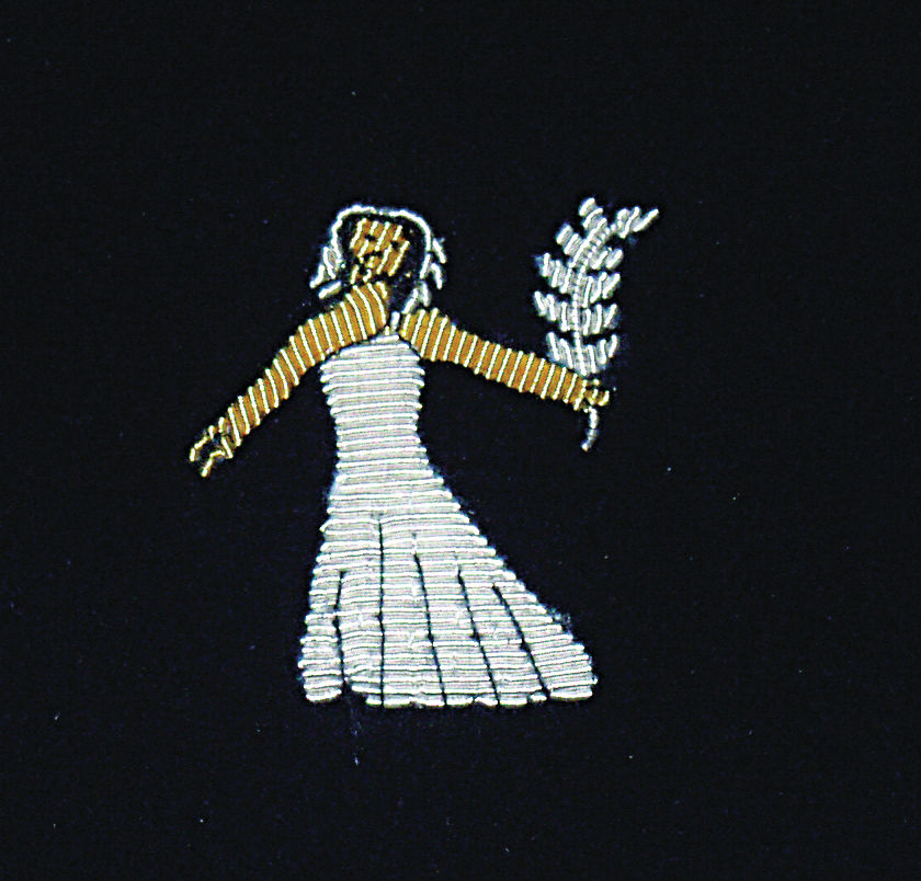 Virgo Embroidered Velvet Slipper