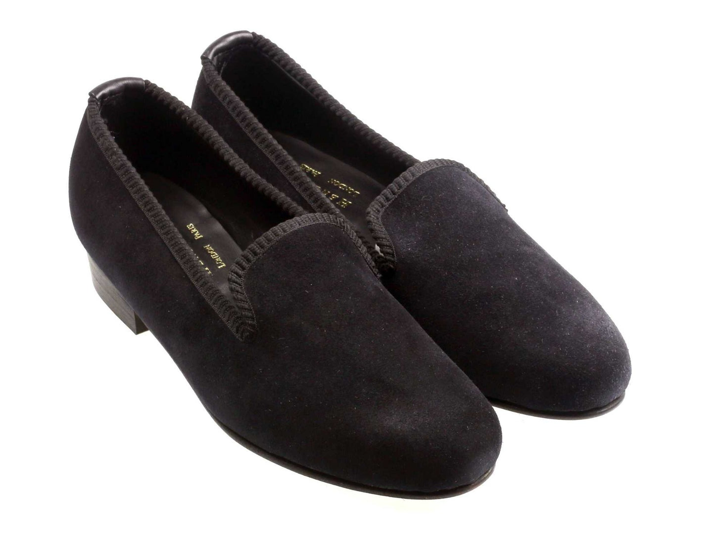 Ladies Black Suede Slipper - UK 4.5