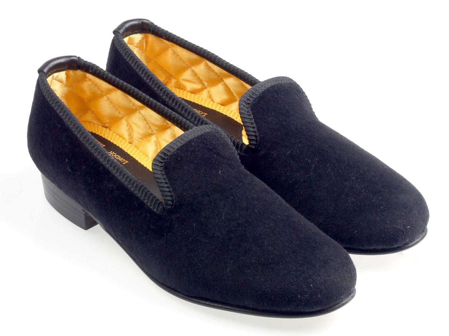 Ladies Black Velvet Slipper - UK 3