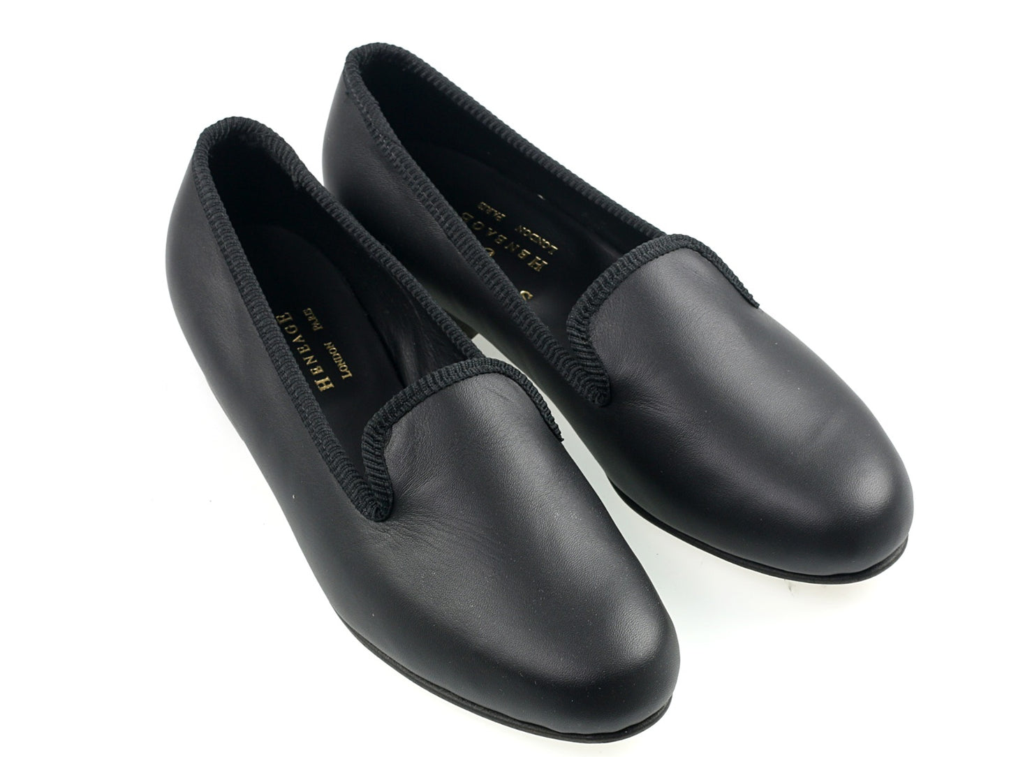 Ladies Black Leather Slipper - UK 5.5