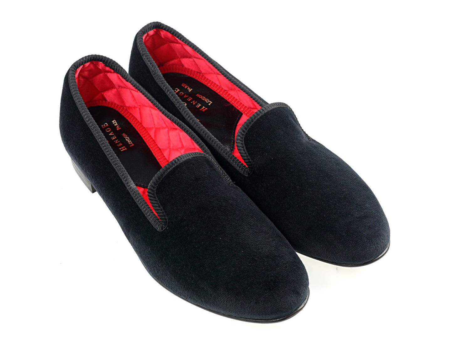 Ladies Black Velvet Slippers - UK6