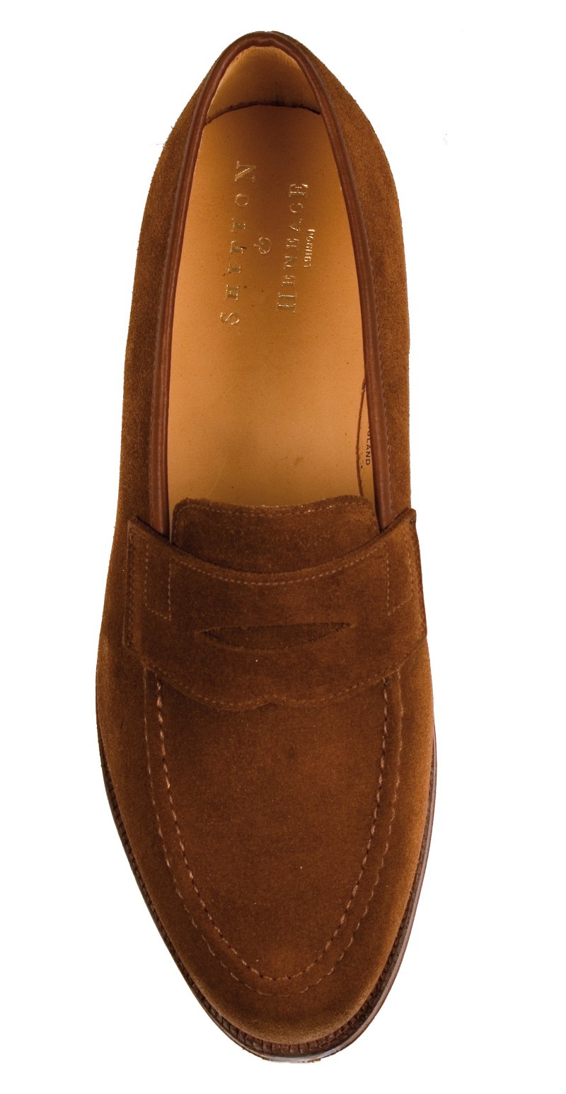 Wilton Tobacco Suede Loafer Top