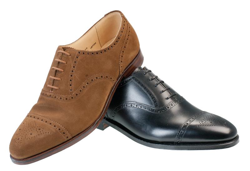 Winchester Mens Black Half Brogue Pair II