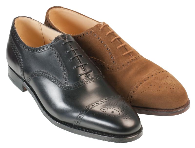 Winchester Mens Black Half Brogue Pair