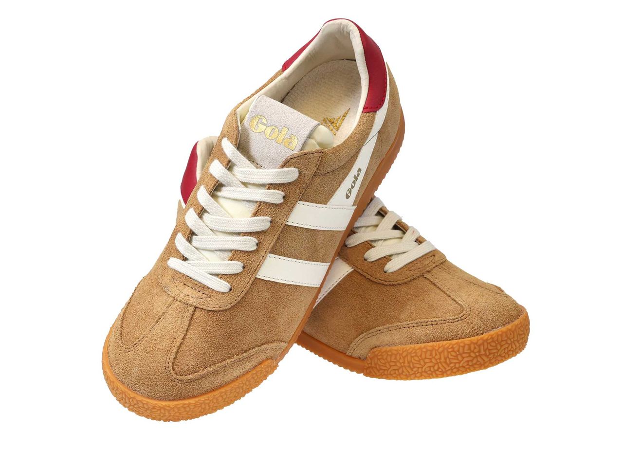 Caramel and White Ladies Gola Trainers