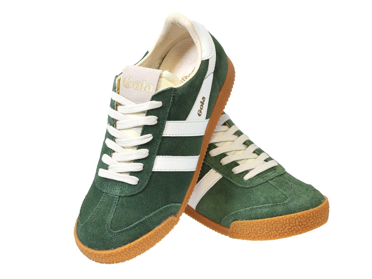Evergreen and White Ladies Gola Trainer