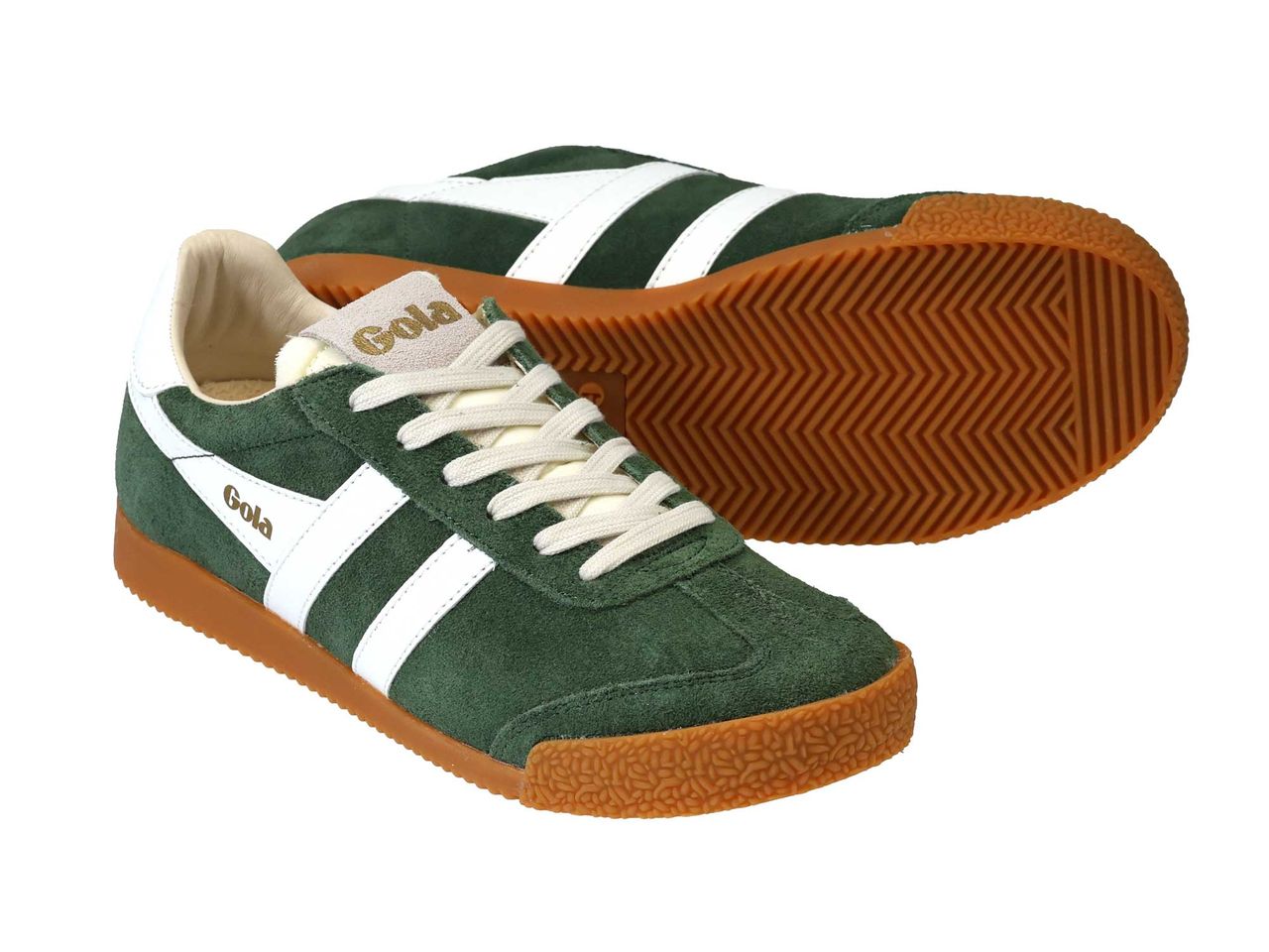 Evergreen and White Ladies Gola Trainer