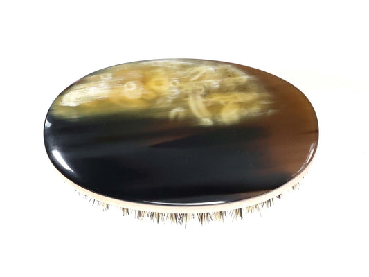 Engravable Real Horn Hair Brush-HB254