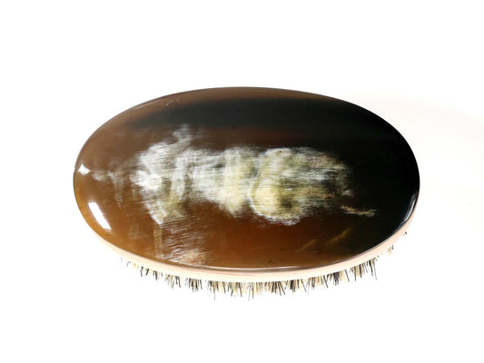 Engravable Real Horn Hair Brush-HB256