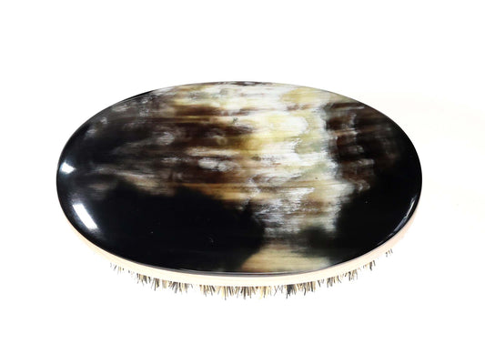 Engravable Real Horn Hair Brush-HB259