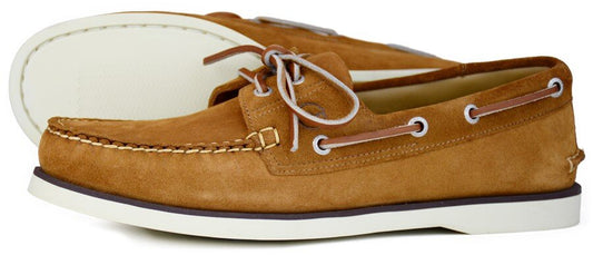Portland Men's Cinnamon Suede Nubuck Deck Shoe
