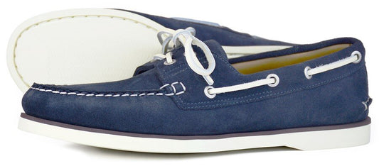 Portland Men Navy Suede Nubuck Deck Shoe