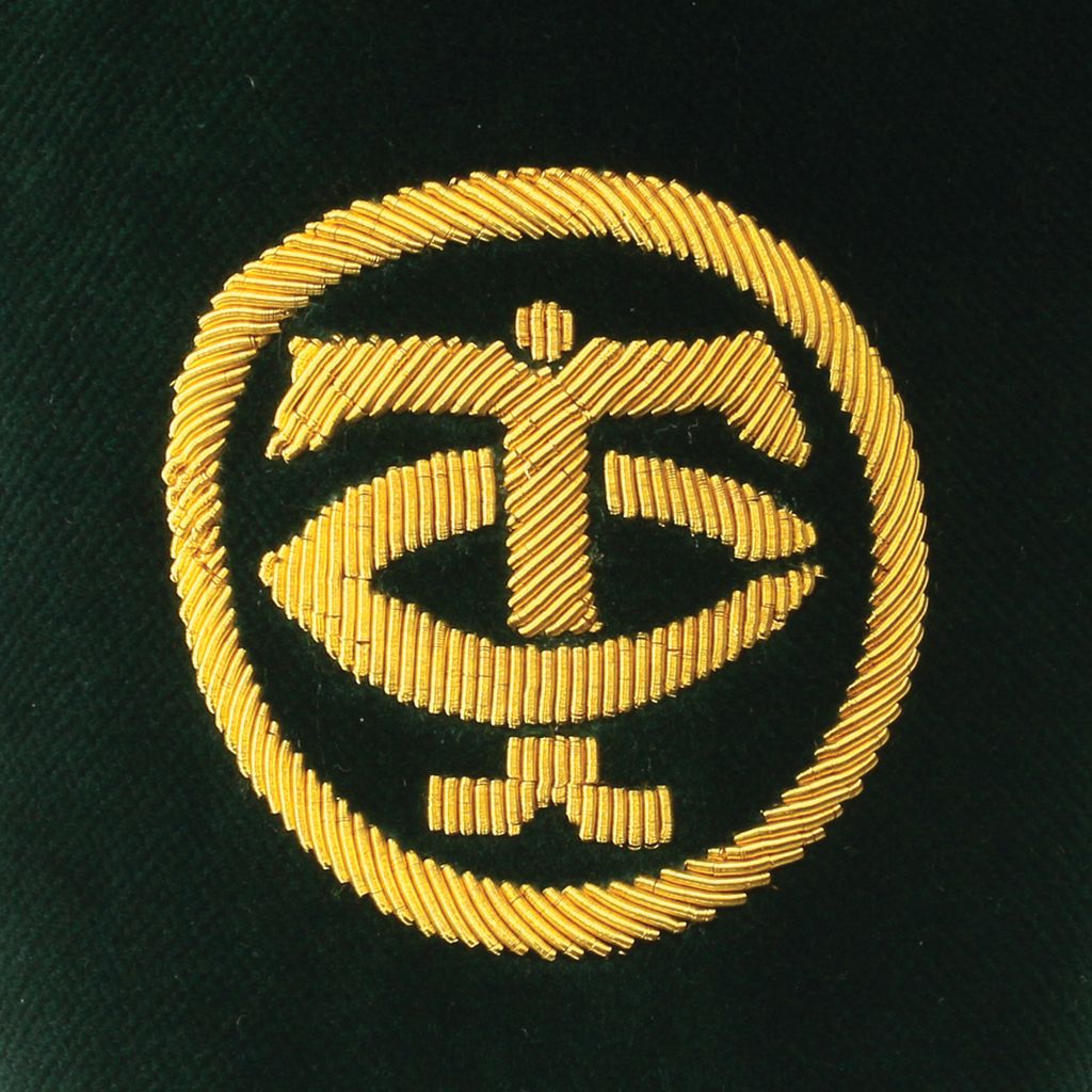 Mens Tavern Club Green Velvet Slipper - UK 9