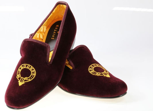 Brooks's Club Velvet Slippers