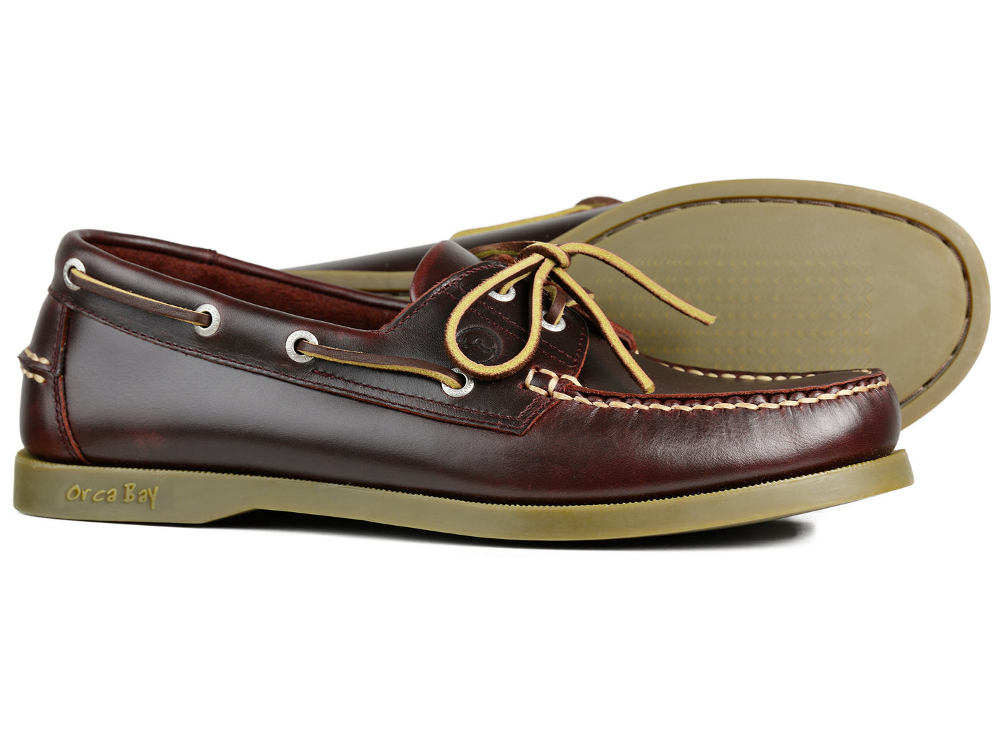 Ketch Mens Burgundy Sailing Shoe