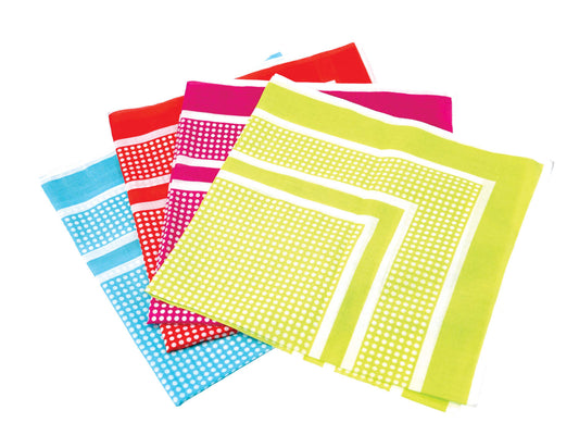 Spot Border Giant Cotton Handkerchief