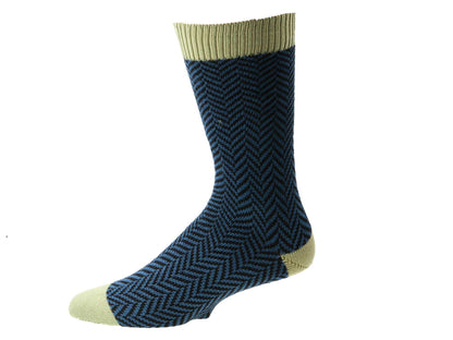 herring bone blue