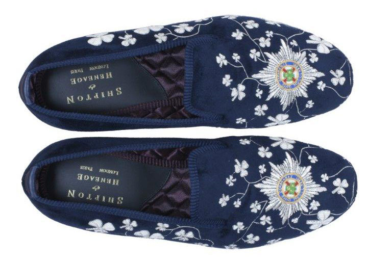 Irish Guards Regimental Velvet Slippers Top