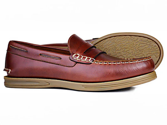 Kip WIDE Saddle Slip on Deck shoe
